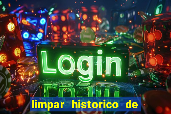 limpar historico de apostas bet365